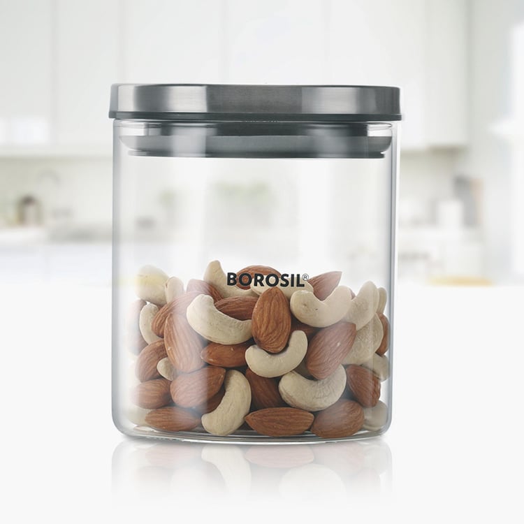 BOROSIL 2- Piece Classic Jar with Lid Set - 600ml