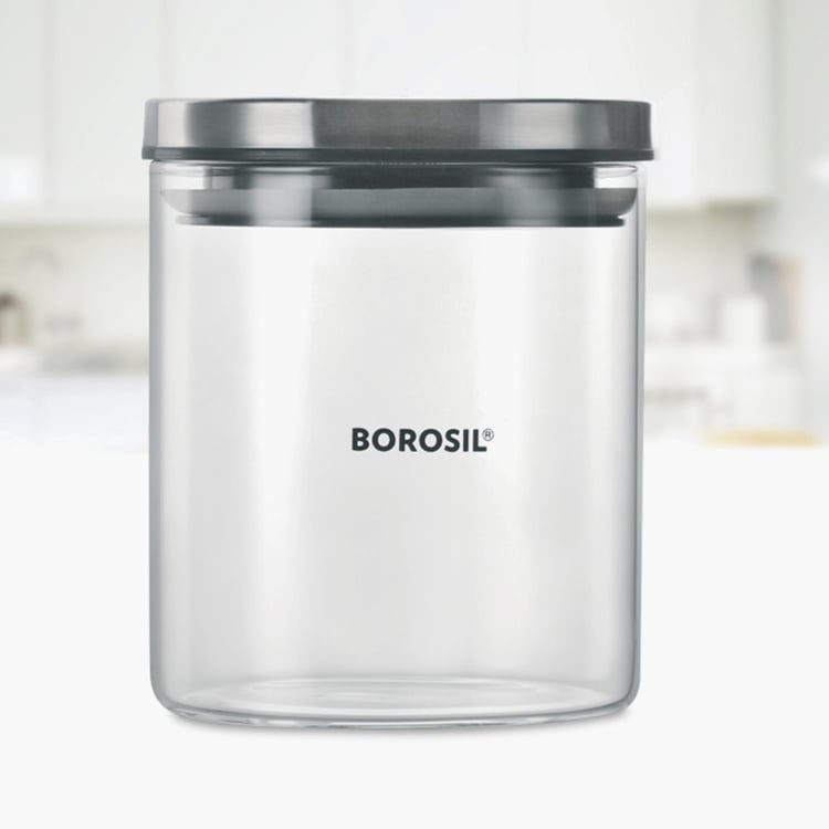 BOROSIL 2- Piece Classic Jar with Lid Set - 600ml