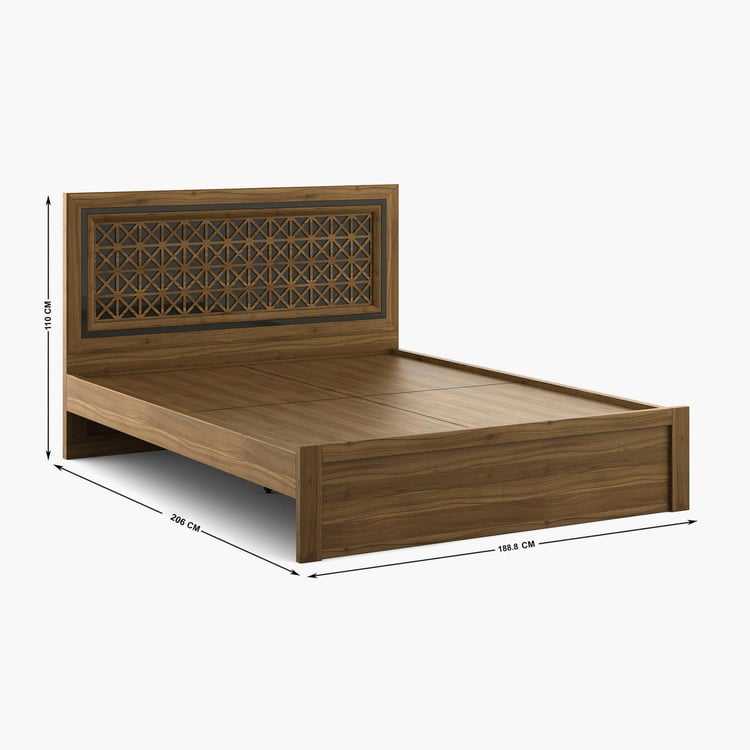 Quadro Craft King Bed - Brown