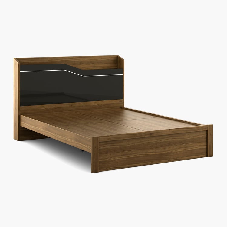 Quadro Aero Queen Size Bed without Storage - 150 x 195 cm - Brown