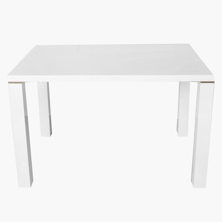 Alaska 4-Seater Dining Table Set with 2 Chairs and 1 Bench - White