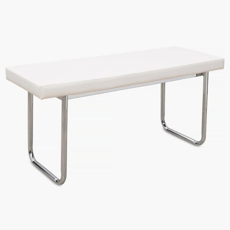Alaska 4-Seater Dining Table Set with 2 Chairs and 1 Bench - White