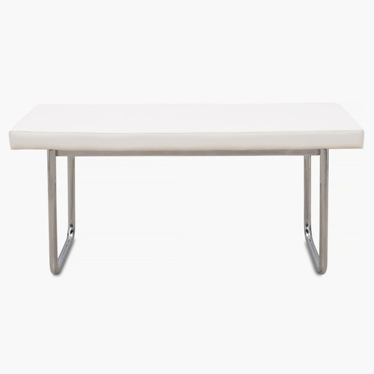 Alaska 4-Seater Dining Table Set with 2 Chairs and 1 Bench - White