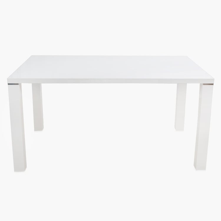 Alaska 6-Seater Dining Table Set with 6 Chairs - White