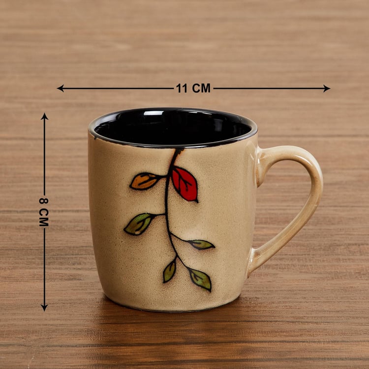Caraway Carvi Set of 6 Stoneware Mugs with Stand - 220ml