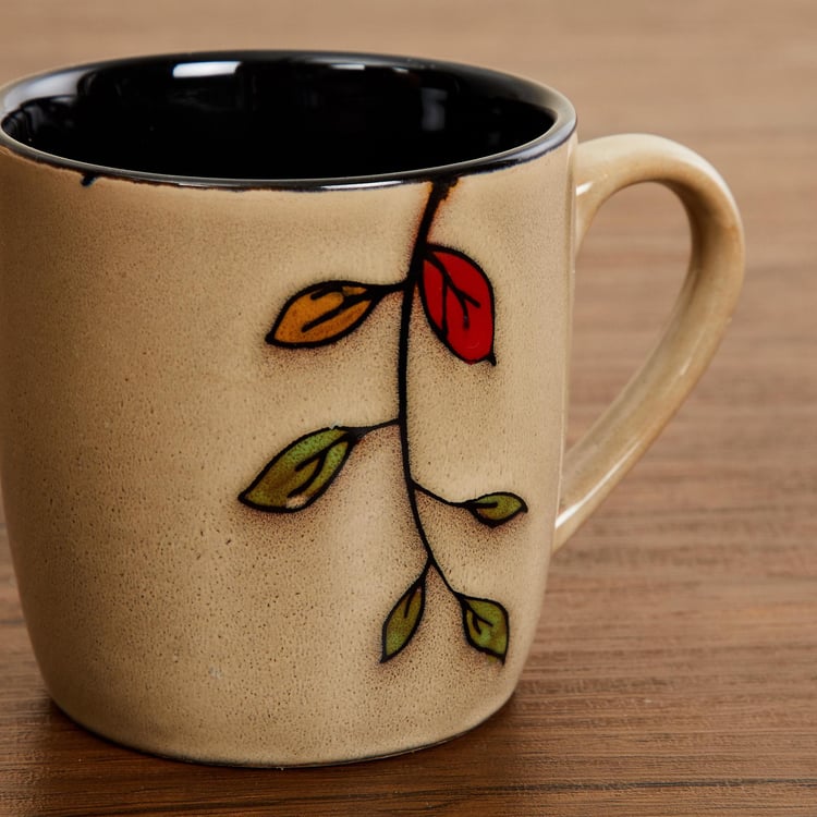 Caraway Carvi Set of 6 Stoneware Mugs with Stand - 220ml