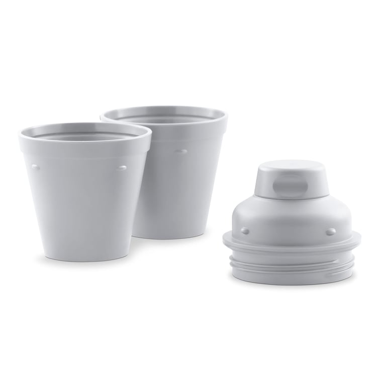 Vaya Drynk Textured Gulper with Tumblers and Sipper Cap - Set of 4