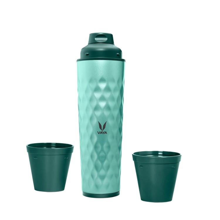 VAYA Drynk Textured Gulper with Tumblers and Sipper Cap - Set of 4