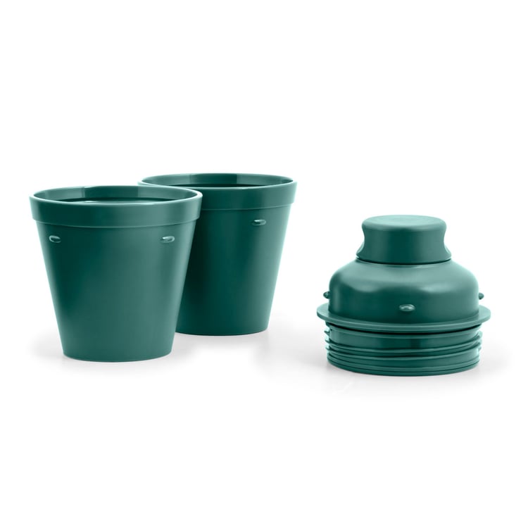 VAYA Drynk Textured Gulper with Tumblers and Sipper Cap - Set of 4