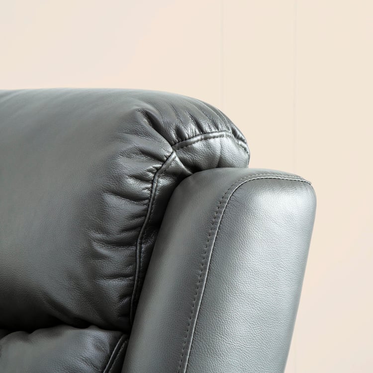 Derby One-Seater Recliner with Laptop Tray - Grey