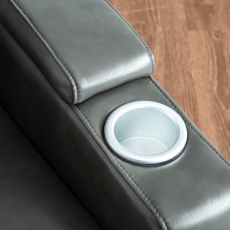 Derby One-Seater Recliner with Laptop Tray - Grey