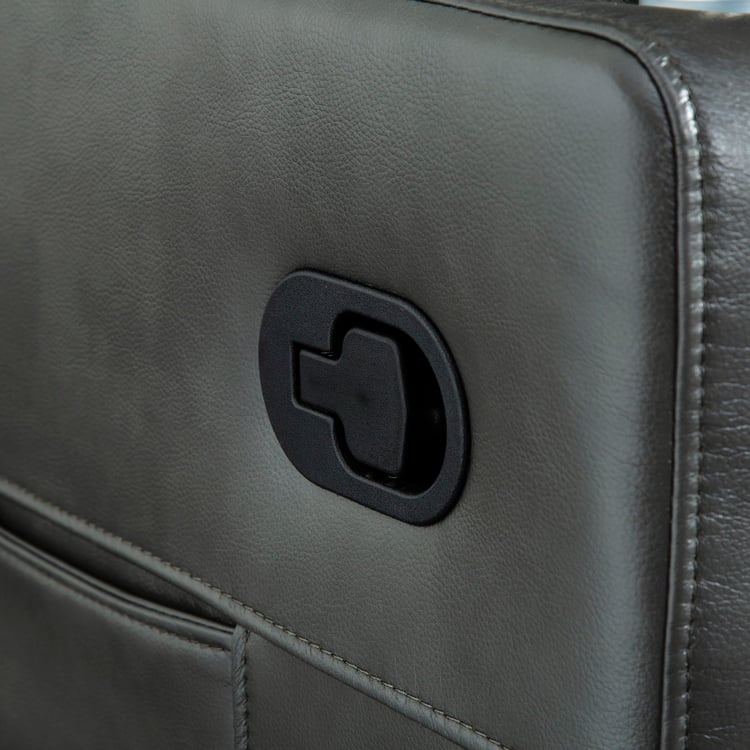 Derby One-Seater Recliner with Laptop Tray - Grey