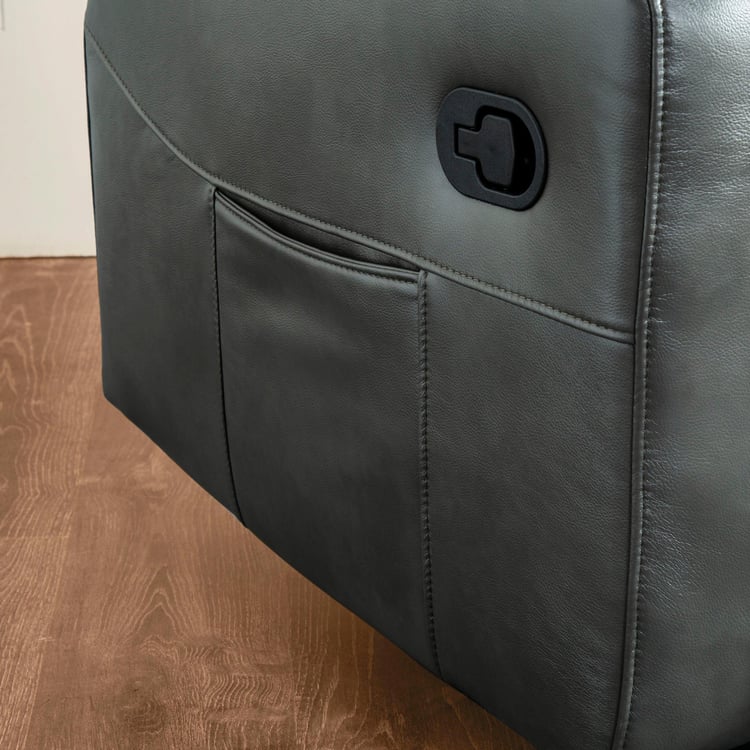 Derby One-Seater Recliner with Laptop Tray - Grey