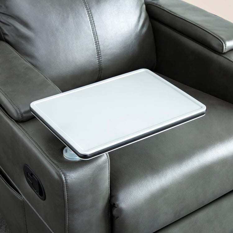 Derby One-Seater Recliner with Laptop Tray - Grey