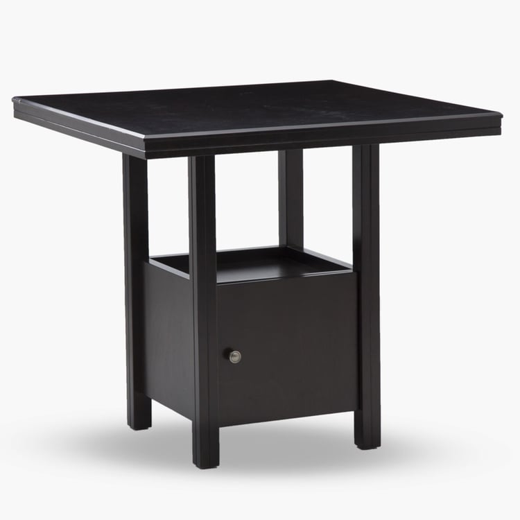 Montoya 4-Seater High Dining Table Set with 2 Chairs and Stools - Brown