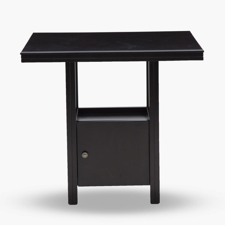 Montoya 4-Seater High Dining Table Set with 2 Chairs and Stools - Brown