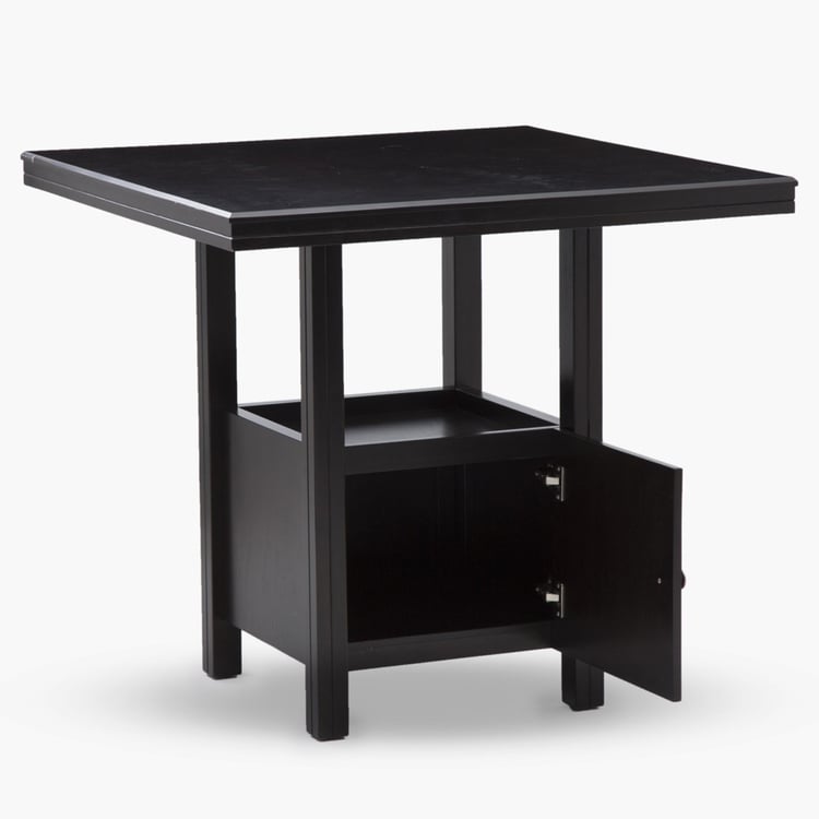 Montoya 4-Seater High Dining Table Set with 2 Chairs and Stools - Brown