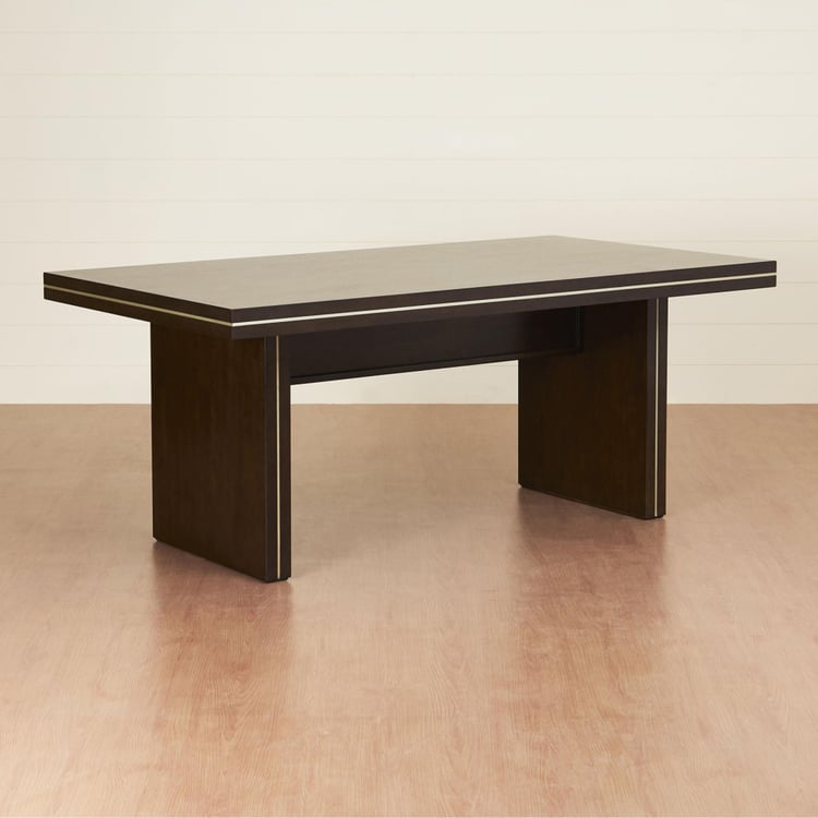 Valencia 6-Seater Dining Table Set with 6 Chairs - Brown