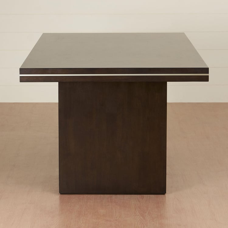 Valencia 6-Seater Dining Table Set with 6 Chairs - Brown