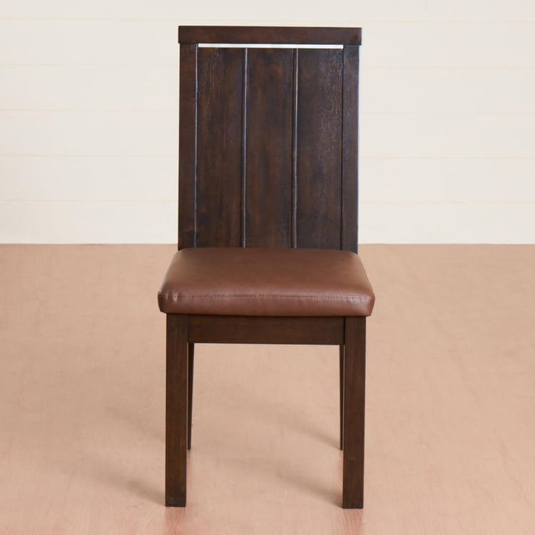 Valencia 6-Seater Dining Table Set with 6 Chairs - Brown