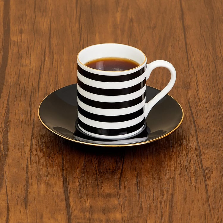 Andrey Charlie Bone China Cup and Saucer - 100ml