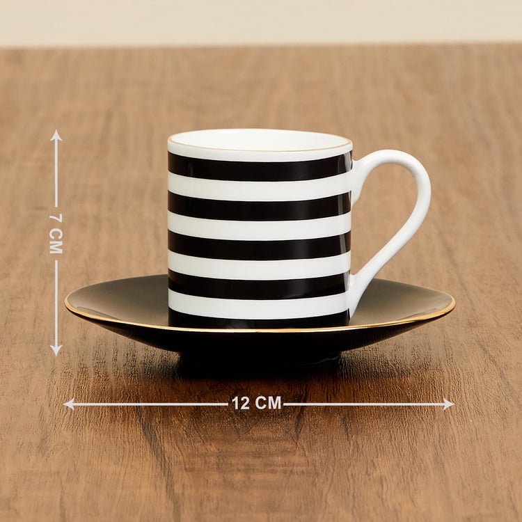 Andrey Charlie Bone China Cup and Saucer - 100ml