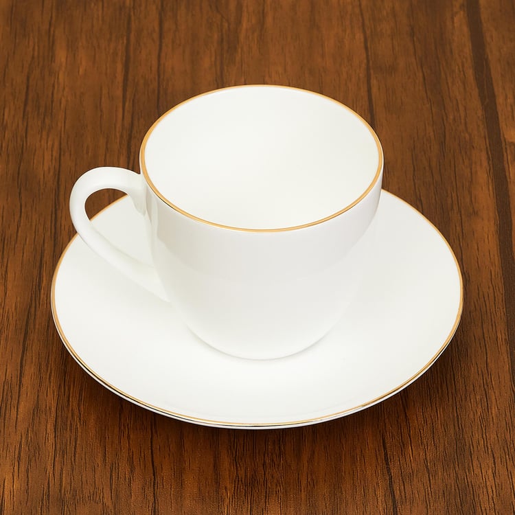 Marshmallow Bone China Cup and Saucer - 250ml