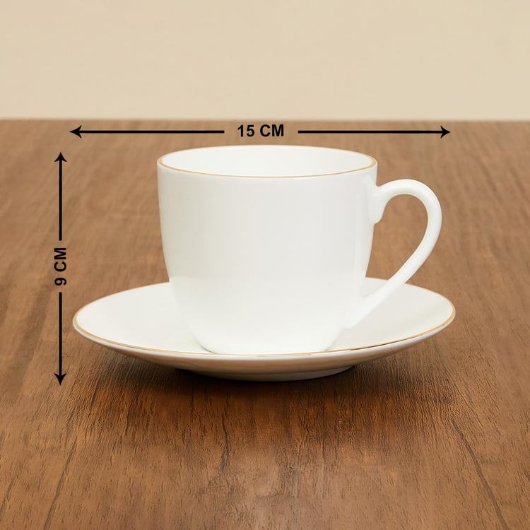 Marshmallow Bone China Cup and Saucer - 250ml