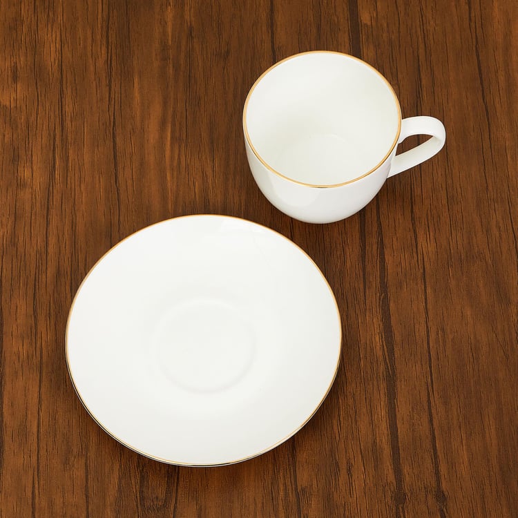 Marshmallow Bone China Cup and Saucer - 250ml