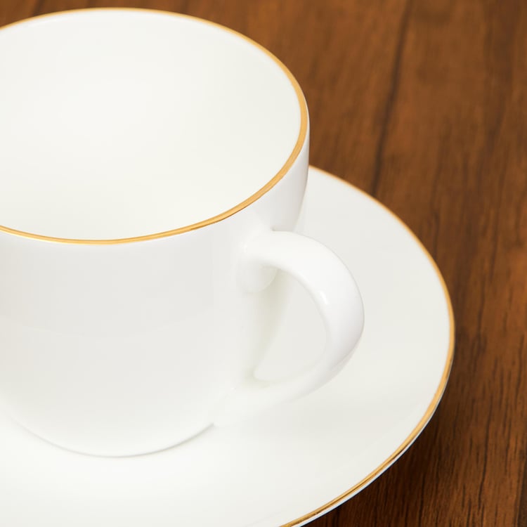 Marshmallow Bone China Cup and Saucer - 250ml