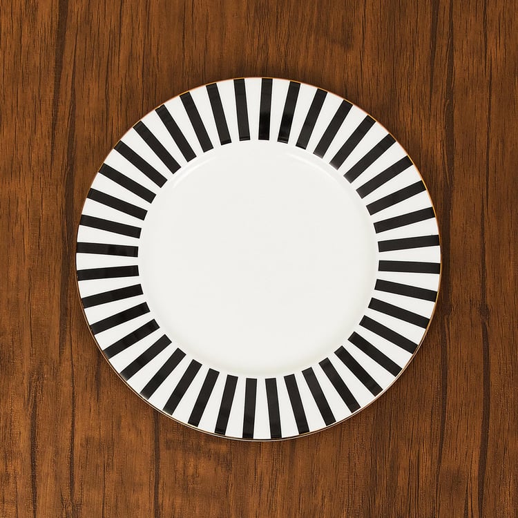 Andrey Bone China Striped Side Plate - 20cm