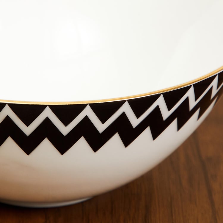 Andrey Bone China Zigzag Cereal Bowl - 800ml