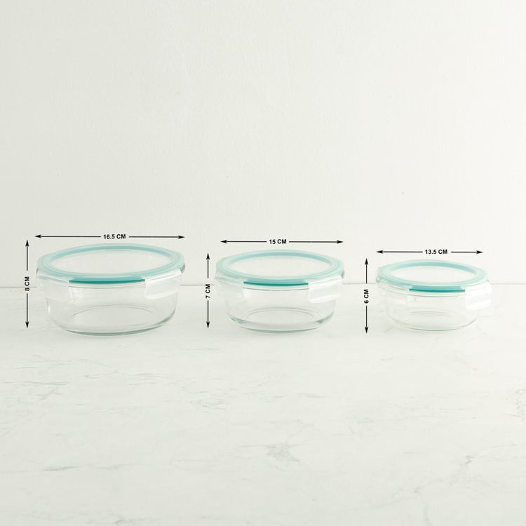 Wellness Transparent Glass Food Storage Containers - Set of 9