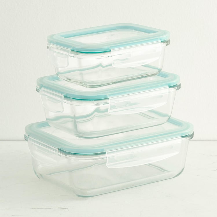 Wellness Transparent Glass Food Storage Containers - Set of 9