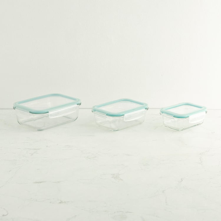 Wellness Transparent Glass Food Storage Containers - Set of 9