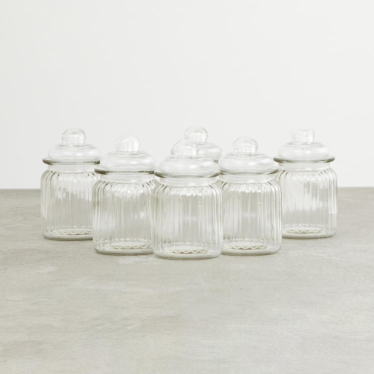 Marley Set of 6 Glass Storage Jars - 250ml