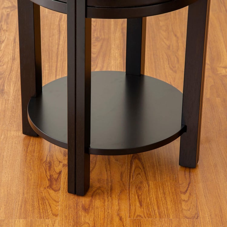 Montoya Rubber Wood End Table - Brown