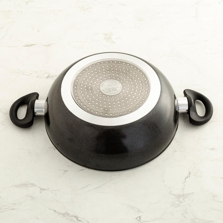 PRESTIGE Granite Twin Frying Pan and Kadai with Lid - Set of 2