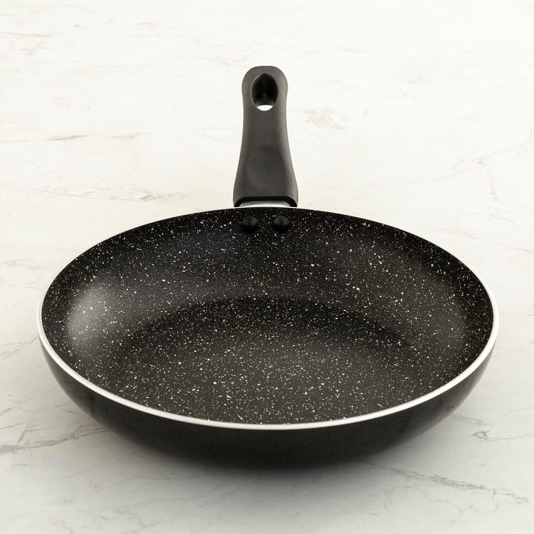 PRESTIGE Granite Twin Frying Pan and Kadai with Lid - Set of 2