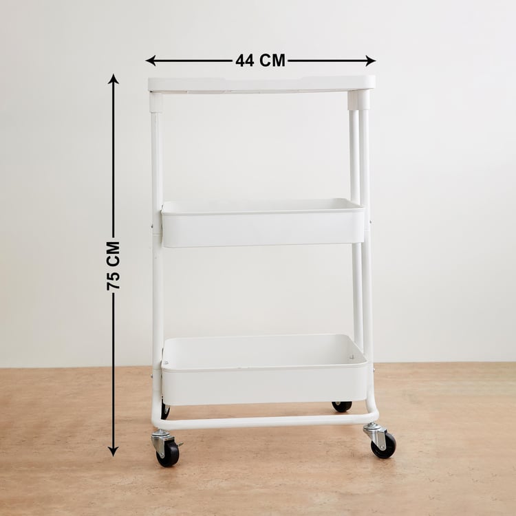 Tranzit Metal 3-Tier Kitchen Trolley