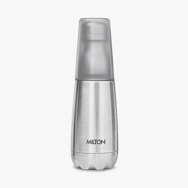 MILTON Vertex Stainless Steel Water Bottle with Tumbler - 500ml