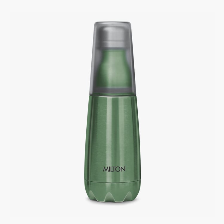 MILTON Vertex Stainless Steel Water Bottle with Tumbler - 500ml