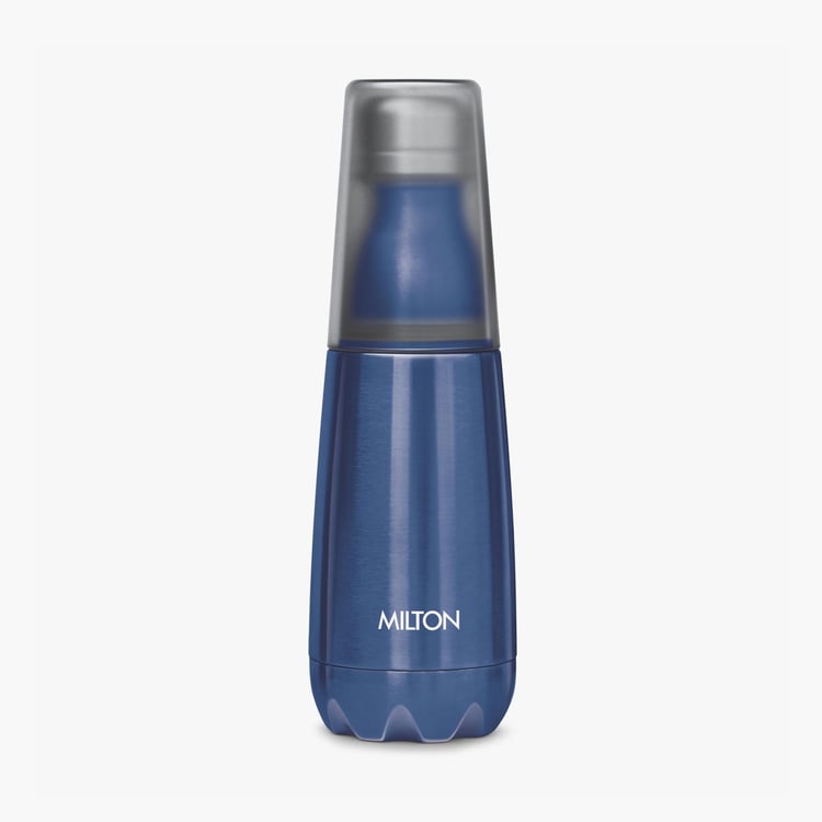 MILTON Vertex Stainless Steel Water Bottle with Tumbler - 500ml