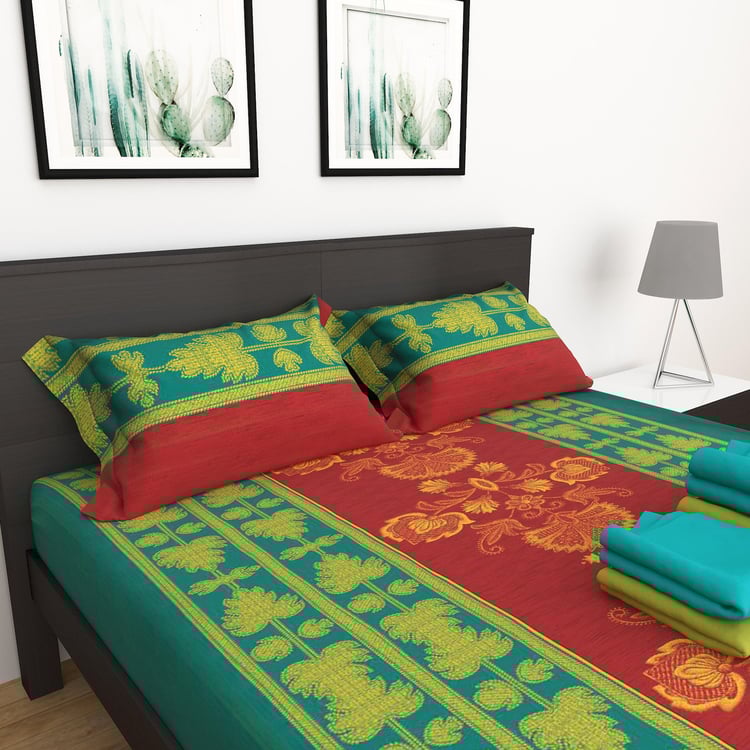 PORTICO Neeta Lulla Printed 7-Piece Bedding and Towel Combo Set - 224 x 254 cm
