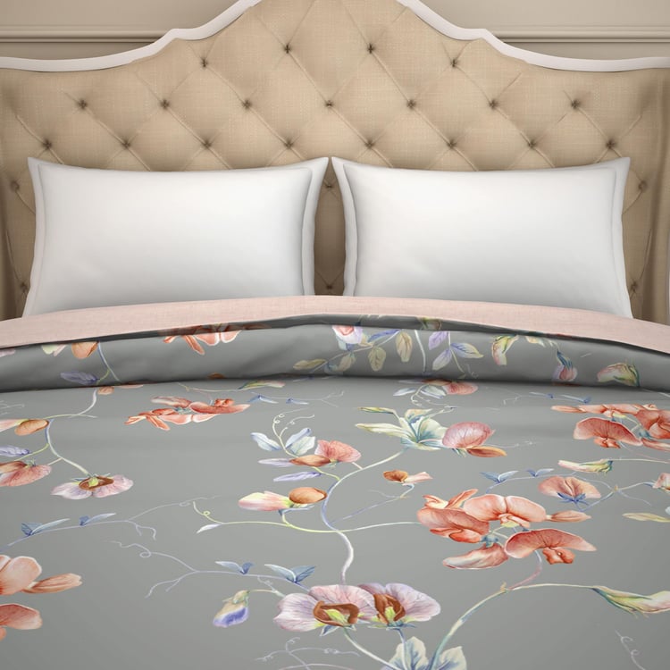 Spaces Organic Printed Double Bed Winter Quilt - 224 X 270 Cm