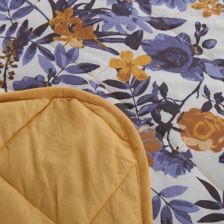 MASPAR Alyssa Printed Reversible Double Bed Quilt - 228 x 265 cm