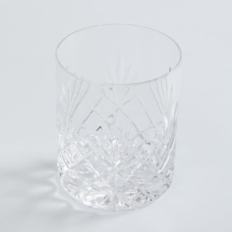 SOLITAIRE Cylinder Crystal Whiskey Glasses - Set of 6
