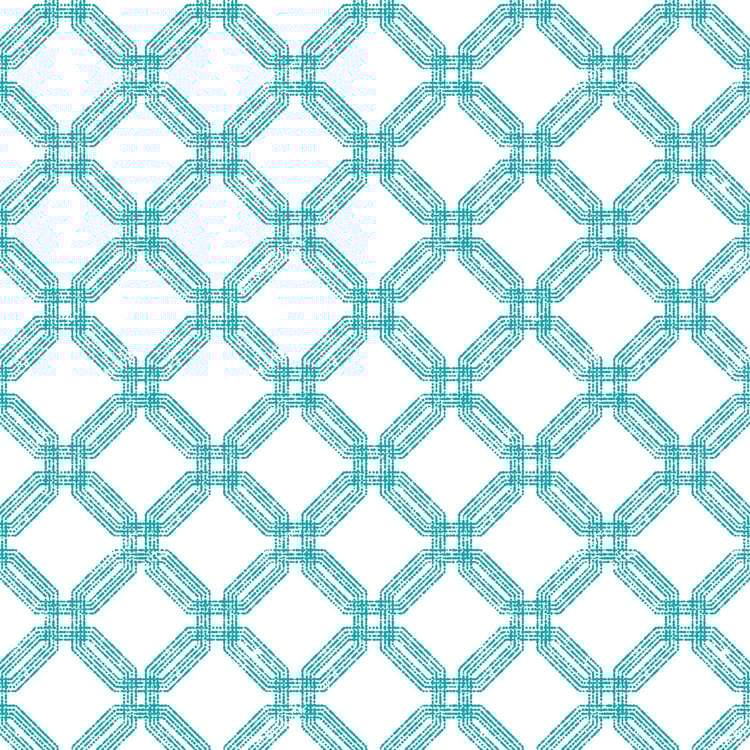 My Bedding 3-Piece Printed Queen Size Fitted Bedsheet Set - 150 x 195 cm