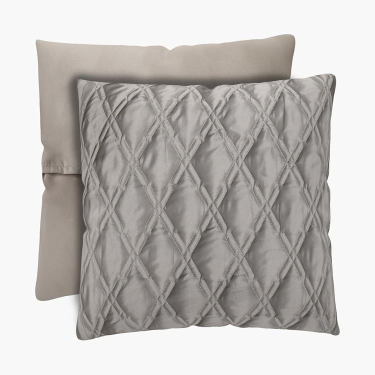 Marshmallow Quilted Cushion Cover 65 x 65 Cm - Set of 2