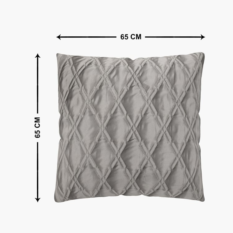 Marshmallow Quilted Cushion Cover 65 x 65 Cm - Set of 2